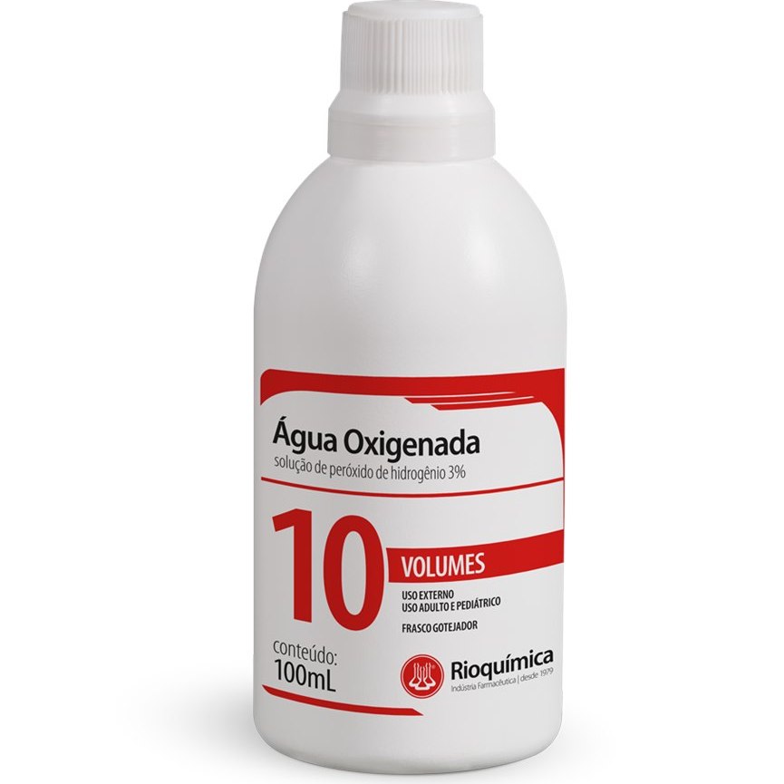 ÁGUA OXIGENADA 10VOL. 100ML RIOQUÍMICA 0784 Distribuidora Champion