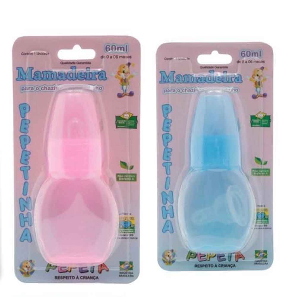 Mamadeira Chuquinha 60ml Pepetinha - 1797 Mamadeira Chuquinha 60ml Pepetinha - 1797